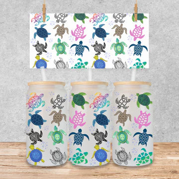 Multi Colored Sea Turtles