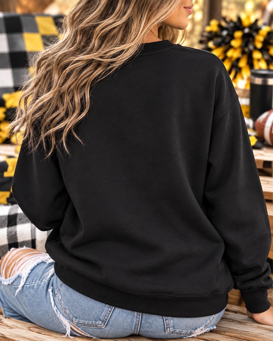 Yellow Jackets Camo Crewneck