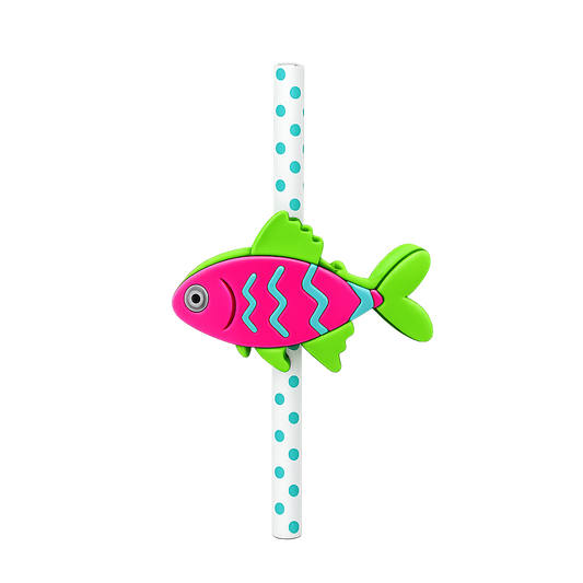 Colorful Fish Straw Charm