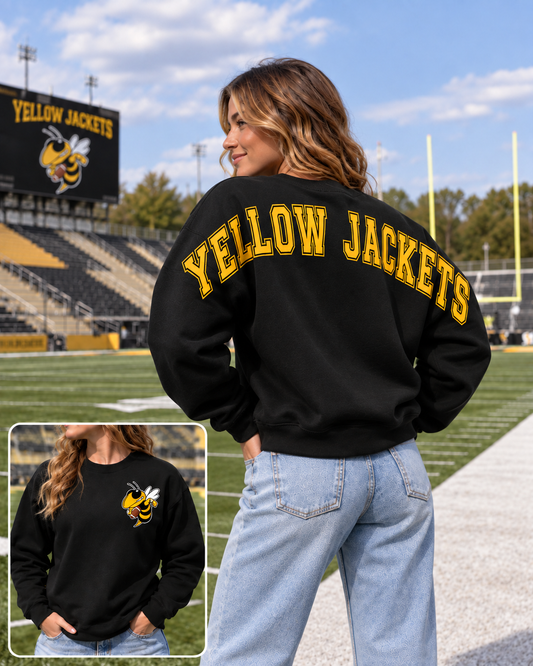 Yellow Jackets Big Back Crewneck